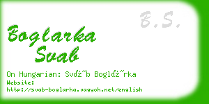 boglarka svab business card